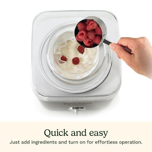 Cuisinart Ice Cream Maker Machine, 2-Quart Ice Cream, Sorbet and Frozen Yogurt Machine, Fully Automatic Double-Insulated Freezer Bowl Makes Frozen Desserts in Under 30 Minutes, ICE30BCP1, Silver thumbnail 6