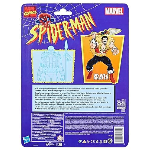 Hasbro Figure Kraven Spiderman Marvel Comics 15cm thumbnail 6