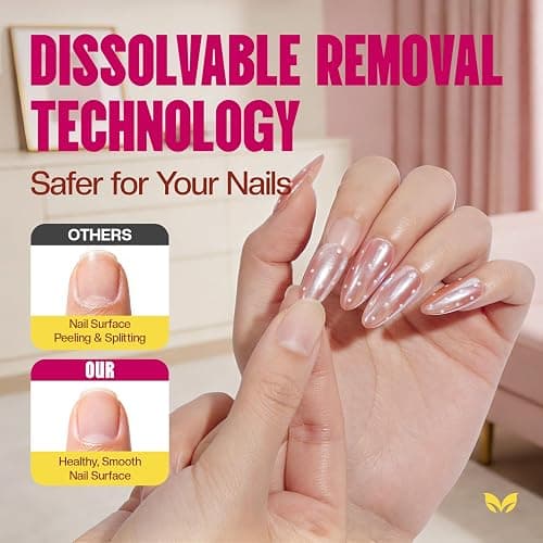 Morovan Super Strong Nail Glue: Glue for Press Ons & Acrylic & Fake Nails Tips Brush on Long-Lasting Fast-Drying No U V Light Needed for Beginners DIY Home or Salon Manicure thumbnail 4
