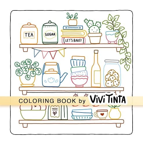 Color By Line: Coloring Book for Relaxation Featuring Vibrant Colored Outlines thumbnail 9