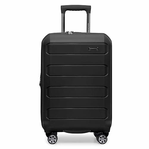 Traveler's Choice Pagosa Indestructible Hardshell Expandable Spinner Luggage, Black, 2-Piece Set (22/26) thumbnail 3