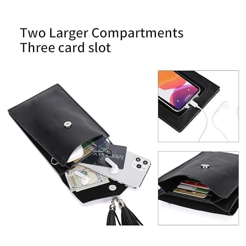 seOSTO Womens Small Crossbody Bag For Woman, Tassel Wallet Purse，Gifts For Teenage Girls thumbnail 6