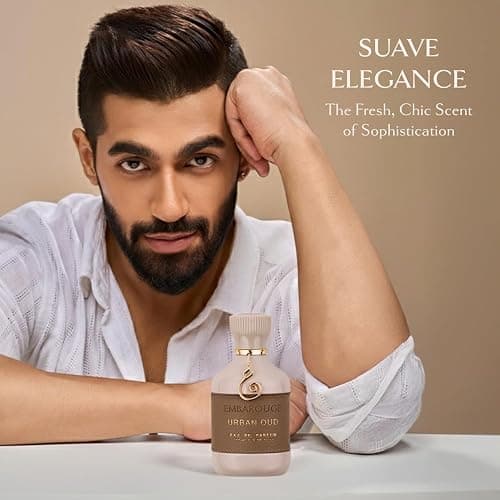 EMBAROUGE Urban Oud Eau de Parfum | 100 ml | Unisex Perfume | Unisex Perfume with rich Oud notes, long-lasting Eau de Parfum for daily wear and special occasions. thumbnail 3