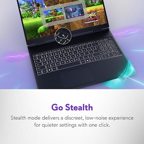 Alienware 16 Aurora Gaming Laptop AC16250-16" WQXGA 120Hz Display, Intel Core 7-240H Processor, 16GB DDR5 RAM, 1TB SSD, NVIDIA GeForce RTX 5050 8GB Graphics, Windows 11 Home, Onsite Service - Blue thumbnail 8