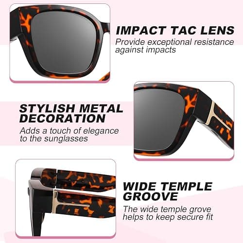 JATEBI 3 Pack Oversized Over Glasses Sunglasses for Women Men Polarized Fit Over Sun Glasses UV400 Protection thumbnail 7