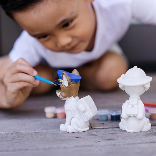 Melissa & Doug PAW Patrol Craft Kit - 3 Decorate Your Own Pup Figurines for Boys and Girls, PAW Patrol Painting Set, Activity for Birthday Parties, Ages 6+ thumbnail 2