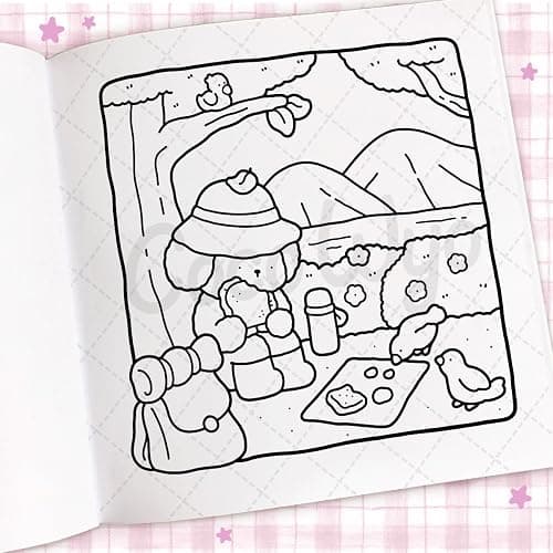 Cozy Days: Coloring Book for Adults and Kids (Cozy Spaces Coloring) thumbnail 7