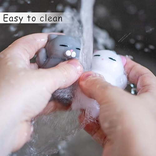 Squishies Kawaii, 4 Pcs Cat Squishy Mini Squishies Stress Mochi Squishy Mochi Squishies Animals Cat Stress Mochi Animal thumbnail 2