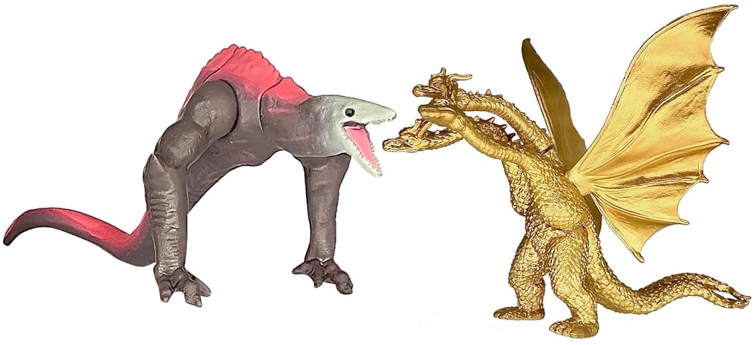 TwCare Set of 10 Dinosaur vs Kong Dinosaur Dragon Toys Movable Joint Action Figures, King of The Monsters Shin Ultima Gamera Mecha MechaGodzilla Ghidorah Skull Crawler Destoroyah Cake Toppers Pack thumbnail 6