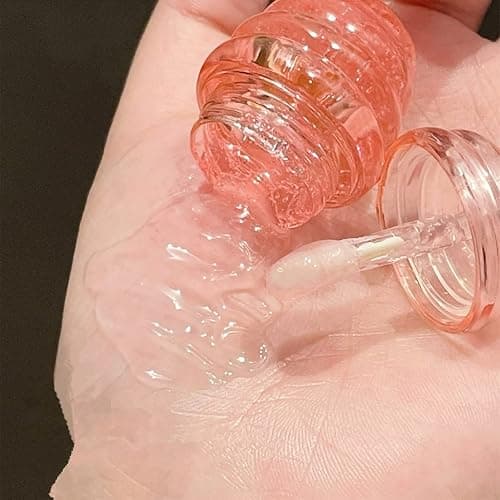 2PCS Small Peach & Honey Lip Oil & Mask: Moisturizing Day & Night Lip Sleeping Masks, Scrubs & Exfoliator thumbnail 6