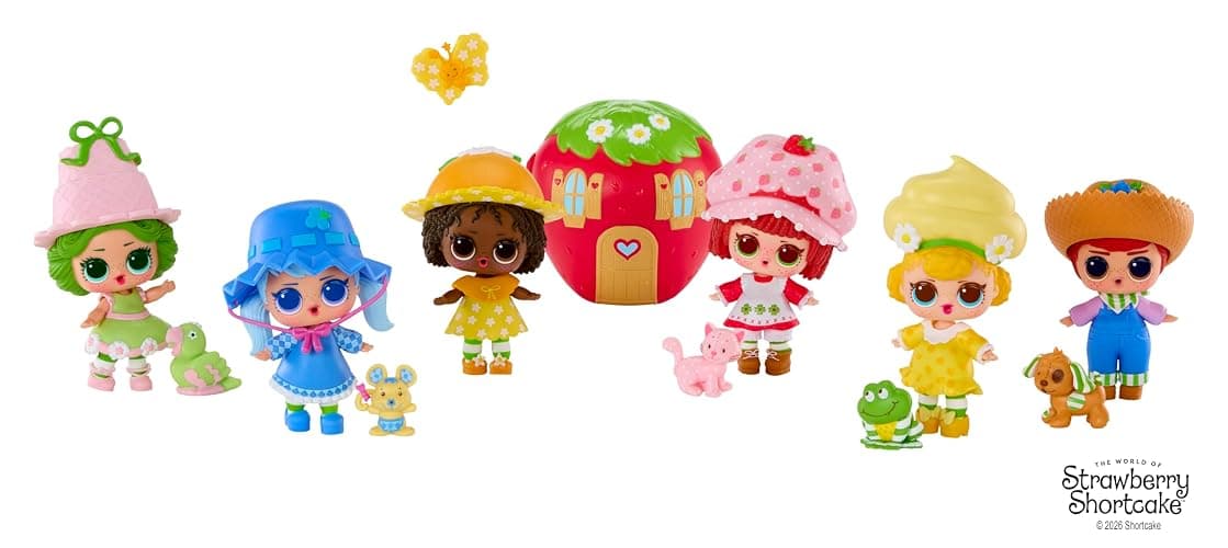 LOL Surprise Loves The World of Strawberry Shortcake Tots with Scented Dolls, Pets, and Transforming Strawberry House Playset – Gift for Kids Ages 4+ thumbnail 9