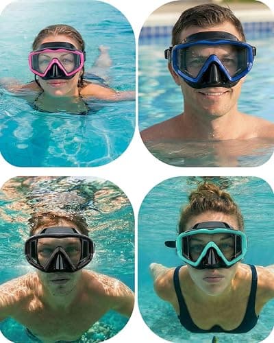 Diving mask Anti-Fog Swimming Snorkel mask Suitable for Adults Scuba Dive Swim Snorkeling Goggles Masks thumbnail 7