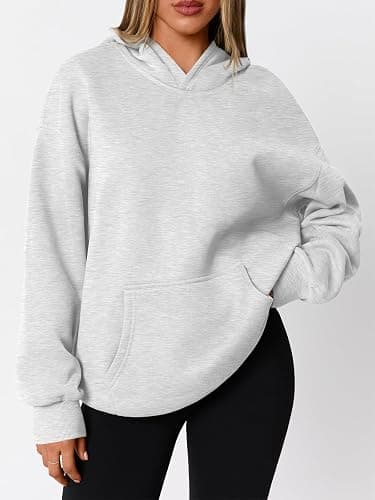WYNNQUE Hoodies for Women Oversized Sweatshirts Fall Fashion Outfits 2026 Casual Sweaters Tops Fleece Workout Winter Clothes thumbnail 2