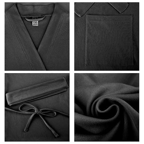 U2SKIIN Womens Robes, 100% Cotton Lightweight Robes 3/4 Sleeves Kimono Knit Soft Loungewear Short Bathrobe thumbnail 4