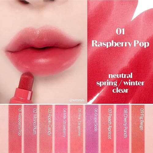 ETUDE Dear Darling Marker Tint #1 Raspberry Pop (5g) | Hydrating & Long Lasting Lip Stain | High Pigmented Lip Maker with Easy Drawing Tip | Korean Daily Lip Tint, Korean Makeup, Kbeauty - Raspberry Pop thumbnail 3