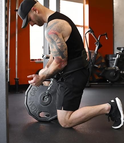 Gymreapers Dip Belt With Chain For Weightlifting, Pull Ups, Dips - Heavy Duty Steel Chain For Added Weight Training thumbnail 5