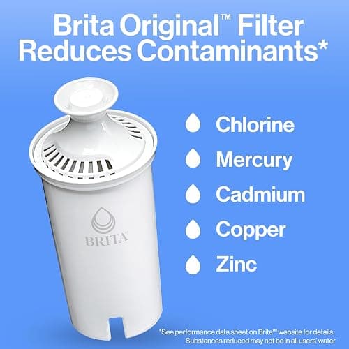 Brita 27 Cup Filter Dispenser, Reduces Chlorine taste and odour from Tap Water, Filters 151 Litres, UltraMax, Grey thumbnail 5
