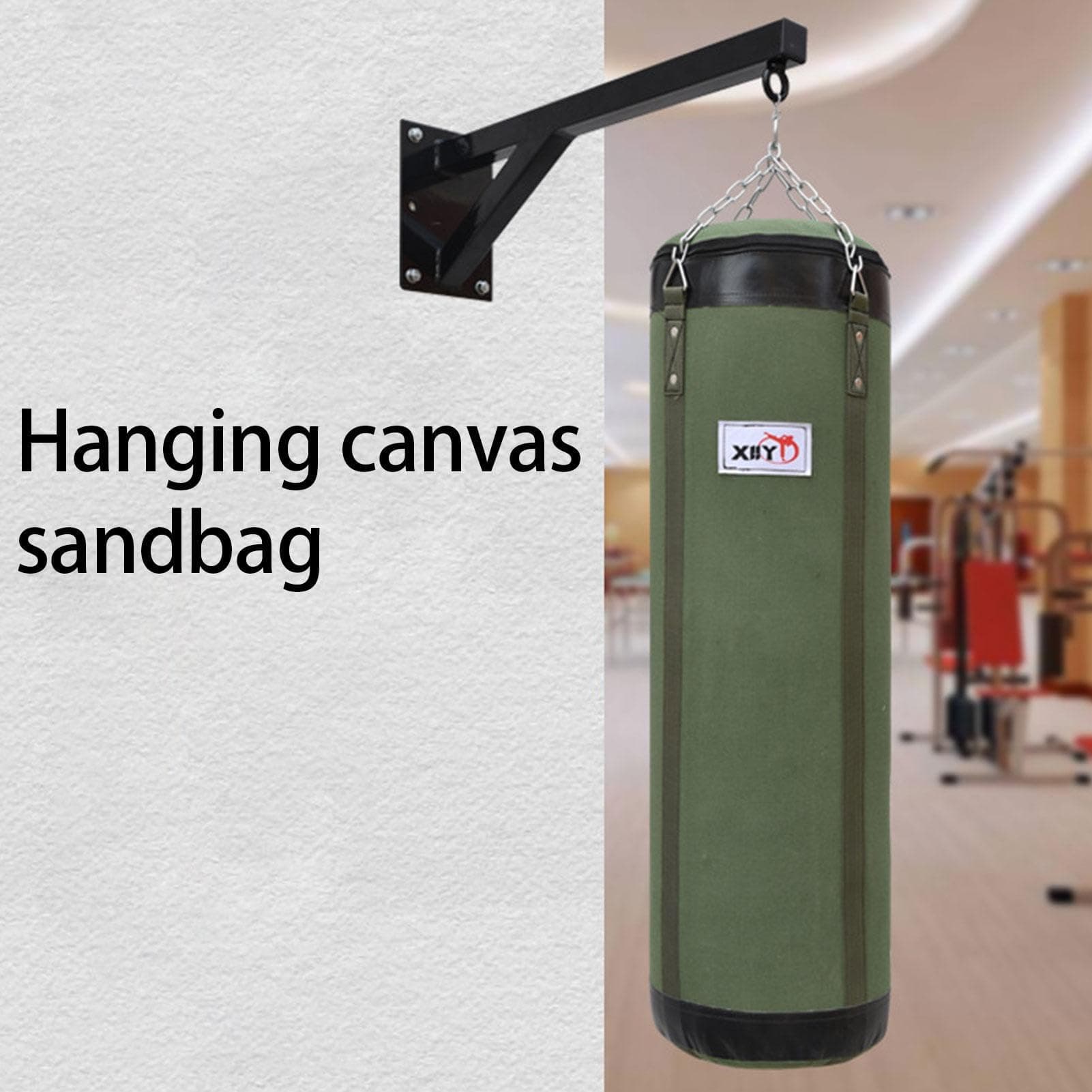 Adult Punching Bag - Outdoor Fitness Punching Bag, Taekwondo Training Bag | Heavy Duty Training Punching Bag Taekwondo Fitness, Convenience Adult Hanging Boxing Punching Bag for Outdoor Training thumbnail 5