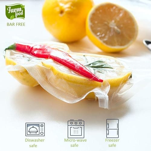 POTANE 6 Pack 11"x20'(3Rolls) and 8"x20' (3Rolls)Thickened Vacuum Sealer Bags , Smell-Proof, Puncture Prevention, Heavy duty for POTANE, Food Saver, Great for Vacuum storage,Meal Prep or Sous Vide thumbnail 6