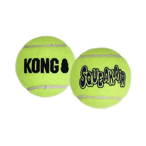 KONG - Squeakair Ball - Dog Toy Premium Squeak Tennis Ball, Gentle on Teeth (Small (6 Pack)) thumbnail 2