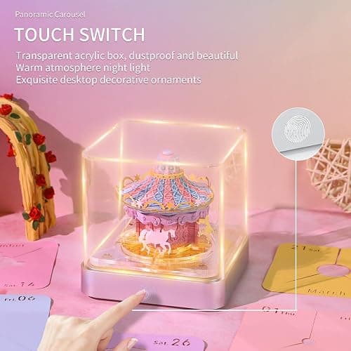 RSLIPIN 3D Memo Pad Time Piece Calendar 2026,3D Art Calendar 2026 Creative Paper Sculpture Carousel Rip Away Calendar Notes thumbnail 4