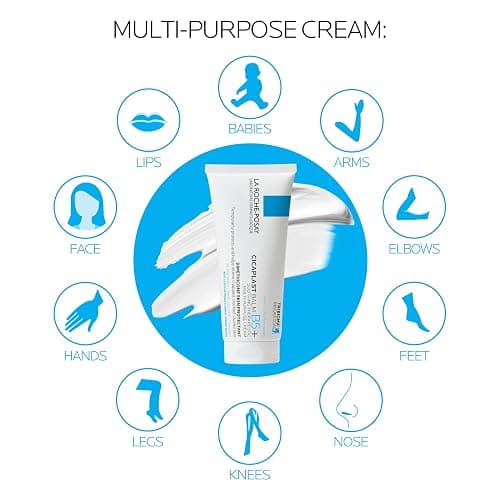 La Roche-Posay Cicaplast Balm B5, Healing Ointment and Soothing Therapeutic Multi Purpose Cream for Dry & Irritated Skin, Body and Hand Balm, Baby Safe, Fragrance Free thumbnail 5
