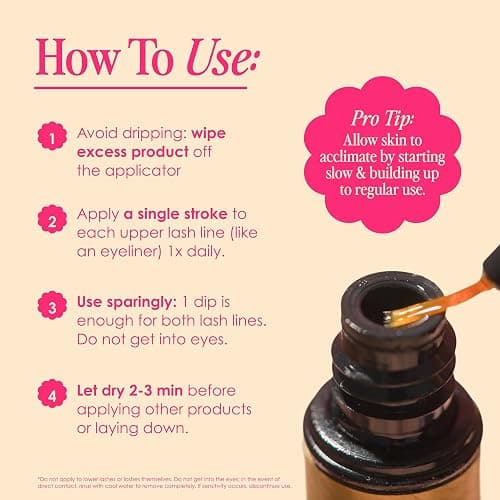 Grande Cosmetics GrandeLASH-MD Lash Enhancing Serum - Peptide & Vitamin Infused Formula for Longer, Thicker, Fuller Looking Lashes - Ophthalmologist Tested, Cruelty-Free, 6 Week Supply (1mL) thumbnail 3
