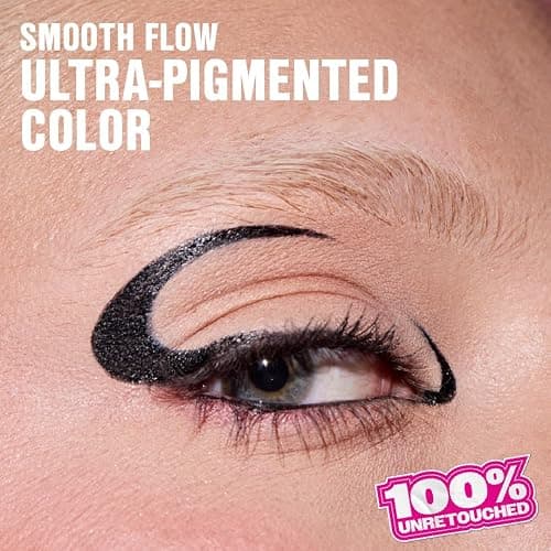 wet n wild Mega Last Breakup Proof Liquid Eyeliner - Ultra-Fine Brush, Waterproof, 16-Hour Long-Lasting Wear- Cruelty-Free & Vegan - Black thumbnail 4