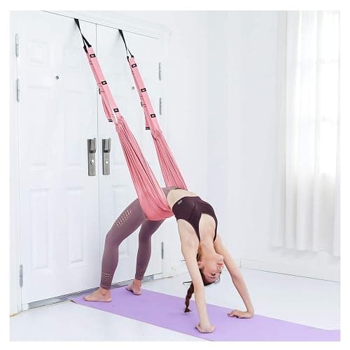 Leg Stretcher Strap, Stretching Equipment with Door Anchor Flexibility Trainer Backbend Assist for Dance Aerial Yoga Ballet Leg Stretching Exercise - Image 1