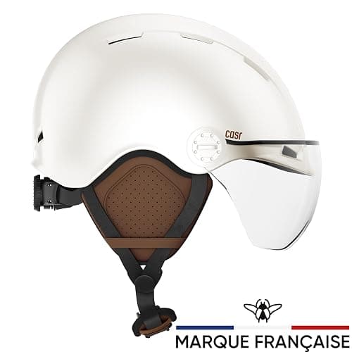 CASR Style - Casque Lifestyle Urbain pour Vélo & Trottinette Electrique - Visière Transparente & Cache-Oreille Amovibles - Confort Optimal pour Homme & Femme | Visière Transparente & Cache-Oreille Amovibles - Confort Optimal, Matériaux Résistants, Facile à Laver, Taille Ajustable thumbnail 2
