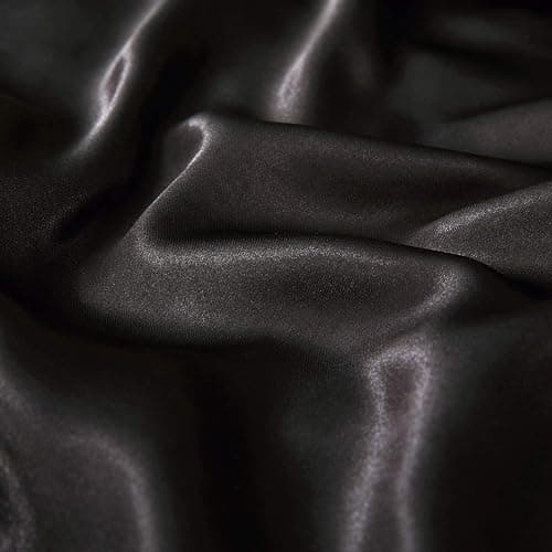P Pothuiny 5 Pieces Satin Duvet Cover Full/Queen Size Set, Luxury Silky Like Black Duvet Cover Bedding Set with Zipper Closure, 1 Duvet Cover + 4 Pillow Cases (No Comforter) thumbnail 7