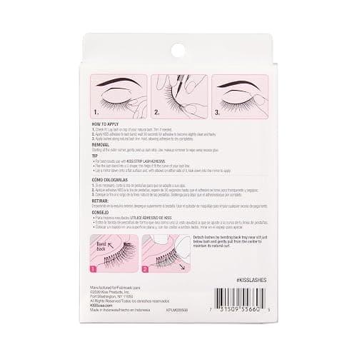 KISS So Wispy, False Eyelashes, 'Style #11', 12mm, Includes 5 Pairs Of Lashes, Easy to Apply, Reusable Lash Clusters thumbnail 3