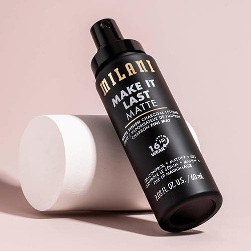 Milani Setting Spray + Primer, Make It Last Matte- Oil Absorbing Charcoal Formula to Control Shine, Matte Finish Setting Spray for Makeup and Primer for Oily Skin, Prime +Correct + Set, 2.03 Fl. Oz thumbnail 5