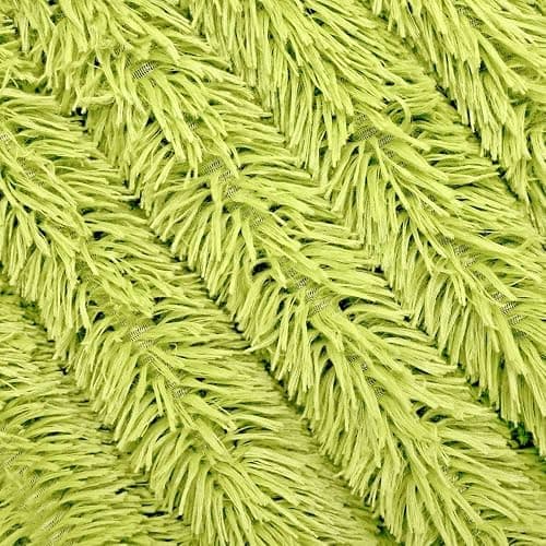 Plush Super Soft Blanket Bedding Sofa Cover Furry Fuzzy Fur Warm Throw Qulit Cozy Couch Blanket for Winter (51"x63",Yellow Green) thumbnail 5