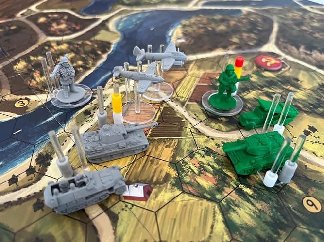 Aces & Armor, WWII War Miniatures Strategy Board Game, Ages 14+, 1-4 Players, 1-2 Hours Playing Time thumbnail 4