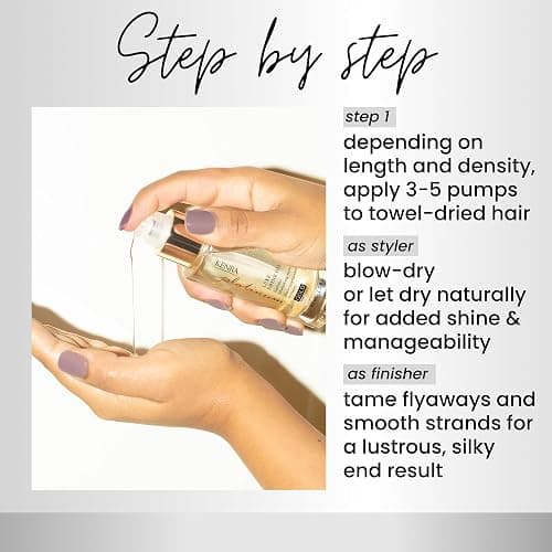 Kenra Professional Platinum Luxe Shine Oil | Gold Enriched Nourishing Elixir |Enhances Shine & Manageability | Thermal Protection Up To 450F | Medium To Coarse Hair thumbnail 4