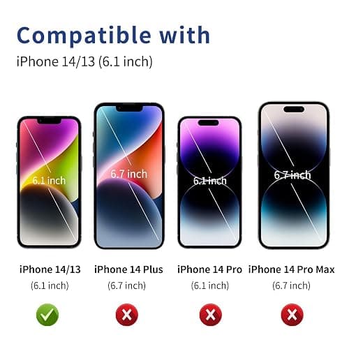 ACANDYA for iPhone 14 Case Wallet iPhone 13 Case Clear with Credit Card Holder ID Card Slot Heavy Duty Protection Shockproof Anti-Scratch Cover for Women Men for iPhone 14/13 6.1 inch Transparent thumbnail 2