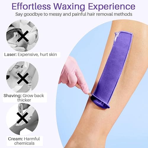 BLITZWAX Brazilian and Bikini Wax Pot for Women, Hard Waxing Warmer for Face, Legs and Body, At Home Hair Removal Machine, Beginner Friendly, Digital Fast Heating, 16oz Capacity thumbnail 7