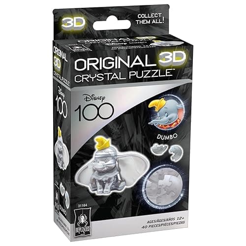 BePuzzled | Disney Platinum Dumbo Original 3D Crystal Puzzle, Ages 12 and Up thumbnail 4