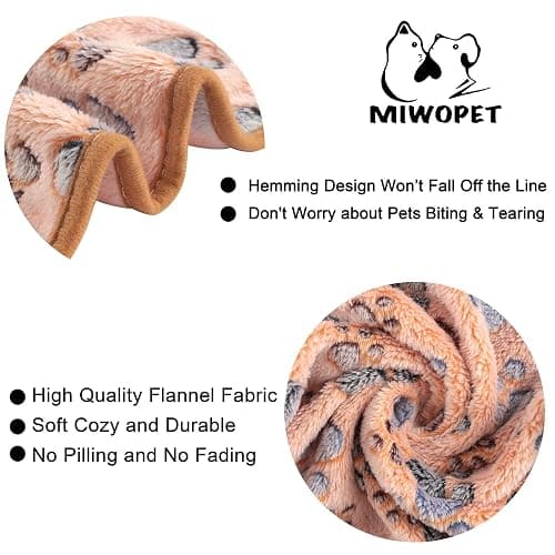 MIWOPET 3 Pack Cat and Dog Blanket Soft & Warm Fleece Flannel Sleep Mat, Great Pet Throw for Puppy, Kitten,Cats,Small Dogs (Small 23" x 15") thumbnail 2