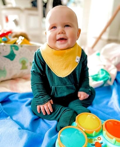 Diaper Squad 10-Pack Organic Cotton Baby Bibs for Baby Boy, Girl thumbnail 7