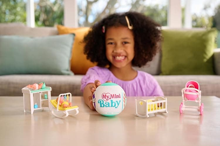 My Mini Baby Series 1, 2 Capsules, By ZURU, Collectible Mystery Capsule, Toy for Girls, Realistic Miniature Baby, Playset and Accessories (2 Capsules) thumbnail 8