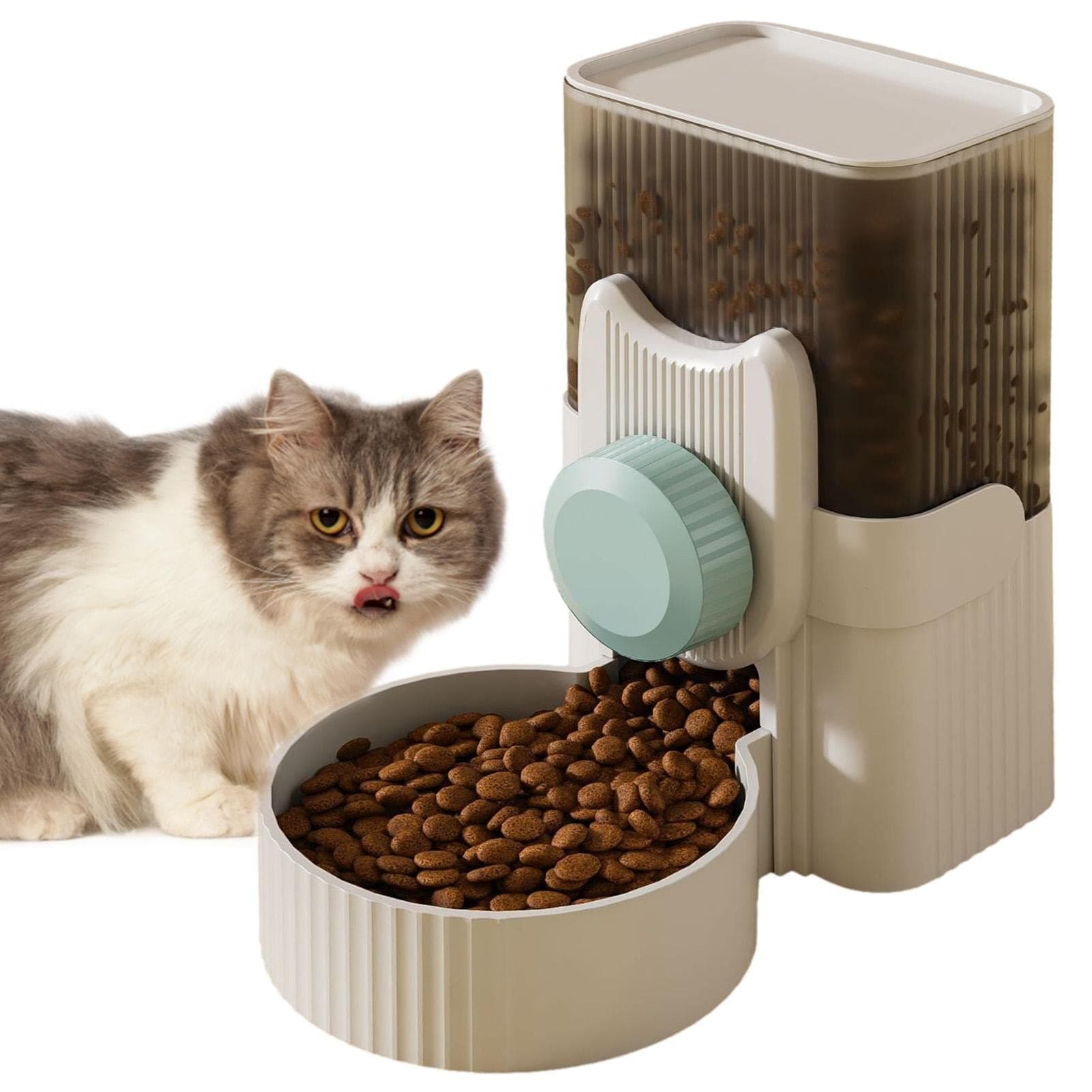 Cat Food Dispenser - Automatic Food Water Dispenser - 34 oz Auto Feeder Waterer, Water Food Bowl Dog Feeding Station for Cage Pet for Dog Cat Rabbit Chinchilla Ferret Wynott thumbnail 5