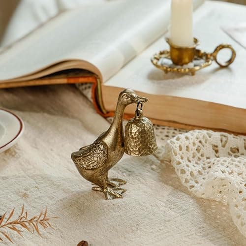 NIKKY HOME Gold Candle Snuffer, Vintage Duck Decor Candle Extinguisher, Decorative Metal Wick Flame Snuffer Accessory thumbnail 3