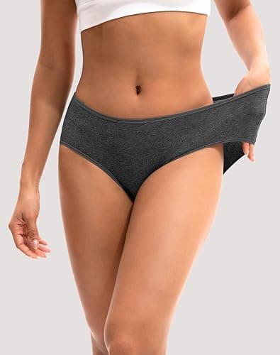 INNERSY Womens Underwear Cotton Hipster Panties Regular & Plus Size 6-Pack thumbnail 2