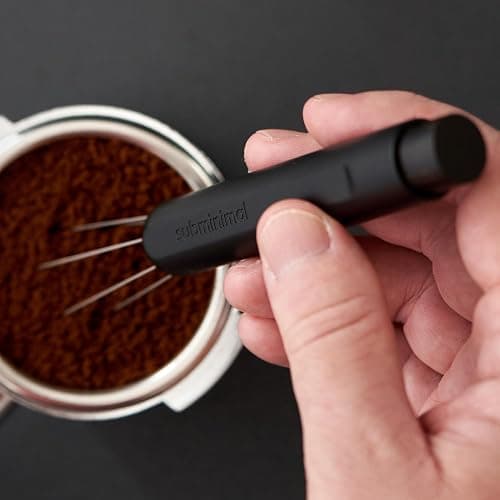 Subminimal Flick WDT Tool| Pen Design Weiss Distribution Technique Espresso Making Tool, Fine Needles, Spring-Loaded Auto Hide Needles, Safe, Easy to Use, 2X Stands in The Box - Black thumbnail 2