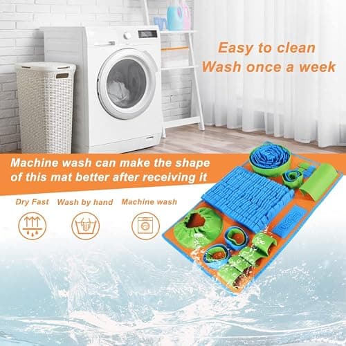 Vivifying Snuffle Mat for Dogs, Interactive Dog Puzzle Toy for Boredom and Mental Stimulation, Enrichment Feeding Game Sniff Mat Helps Slow Eating and Keep Busy thumbnail 6