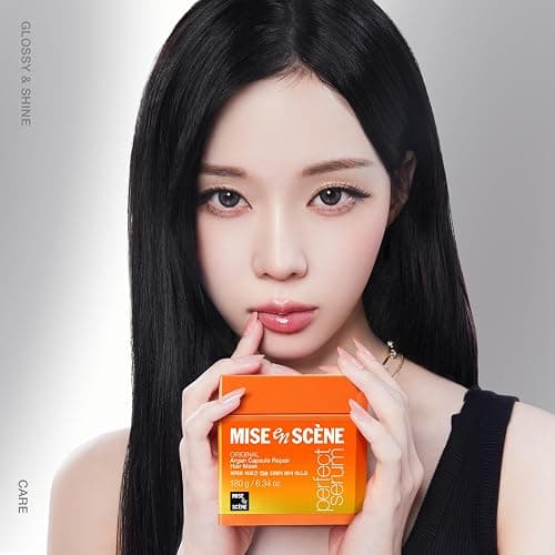 Mise En Scene Argan Oil Repair Hair Masks - Protein Hair Mask Argan Capsule for Damaged Hair | Deep Conditioning for Dry Hair | For Split Ends | Damaged & Frizzy | Anti Humidity 6.34 Fl. Oz. thumbnail 2