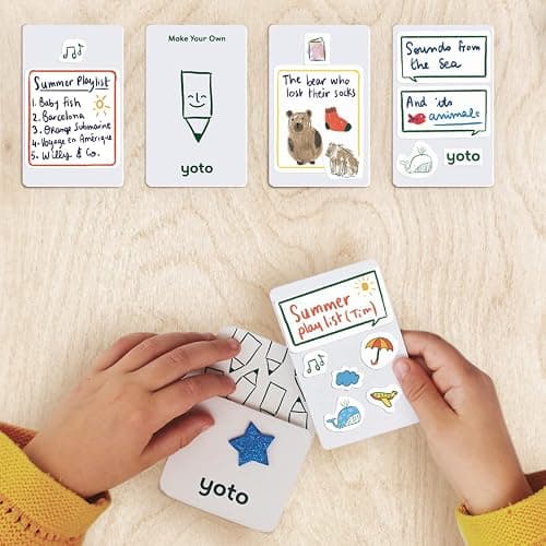 Yoto Make Your Own Cards – 5 Blank Audio Cards for Use with Kids Yoto Player & Mini Bluetooth Speaker, Play Audiobook Stories Music Radio Podcasts Learning Activities, Fun Gift for Children All Ages thumbnail 5