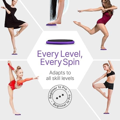 Premium Turning Boards for Dancers – Improve Spins, Technique & Balance, Ideal Turn Board for Ballet, Dancing & Figure Ice Skating, Portable Spin Disc for Dance & Spinner Disk Training Equipment thumbnail 5